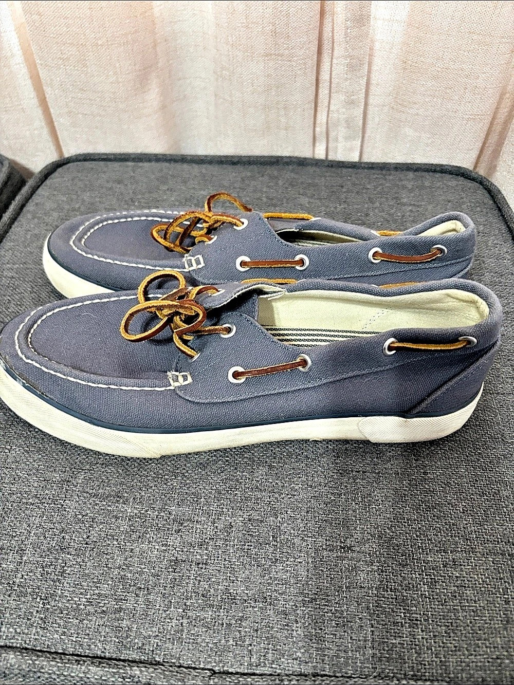 Polo Ralph Lauren Sander Boat Shoes Blue & Brown US 9.5D